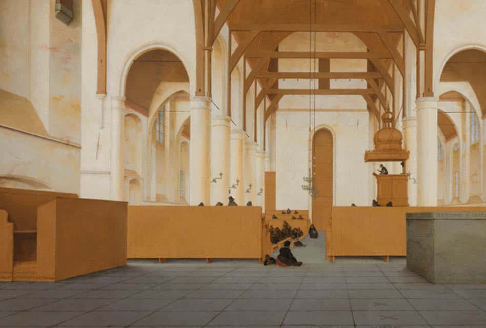 rijksmuseum - St Odulphuskerk in Assendelft, Pieter Jansz. Saenredam, 1649