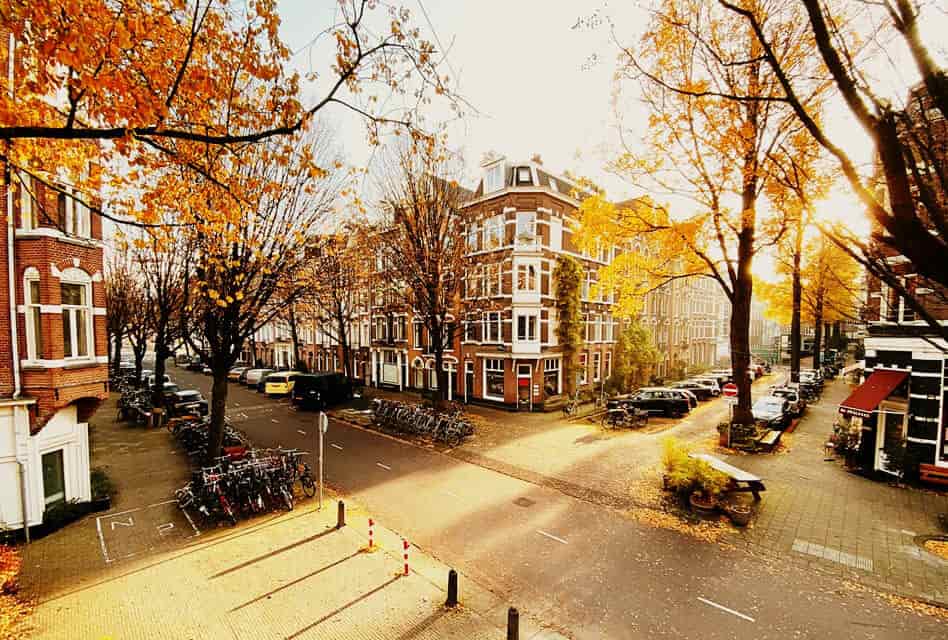 amsterdam street in soft light
