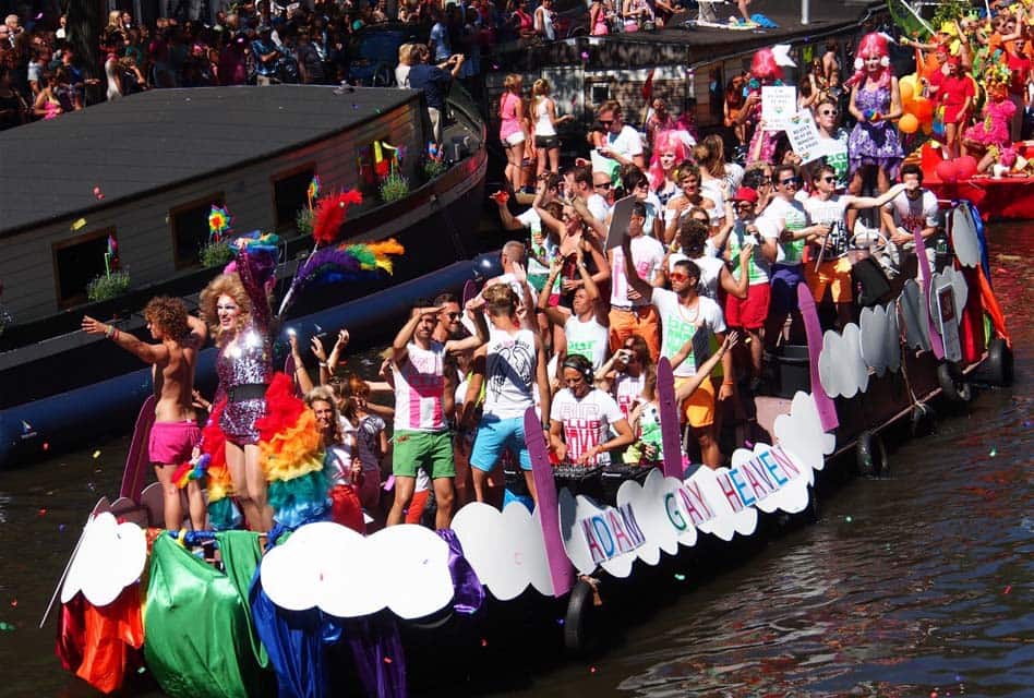 pride amsterdam canal boats