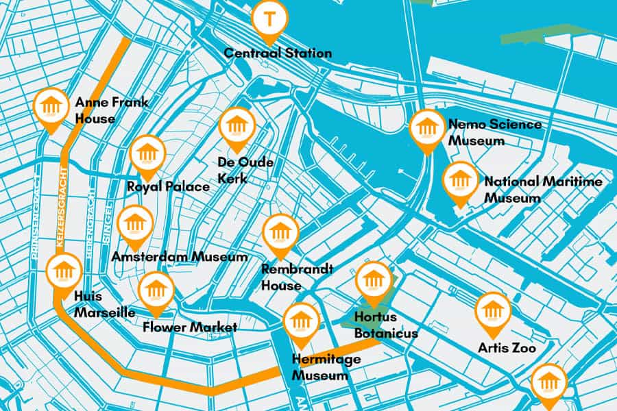 keizersgracht canal map
